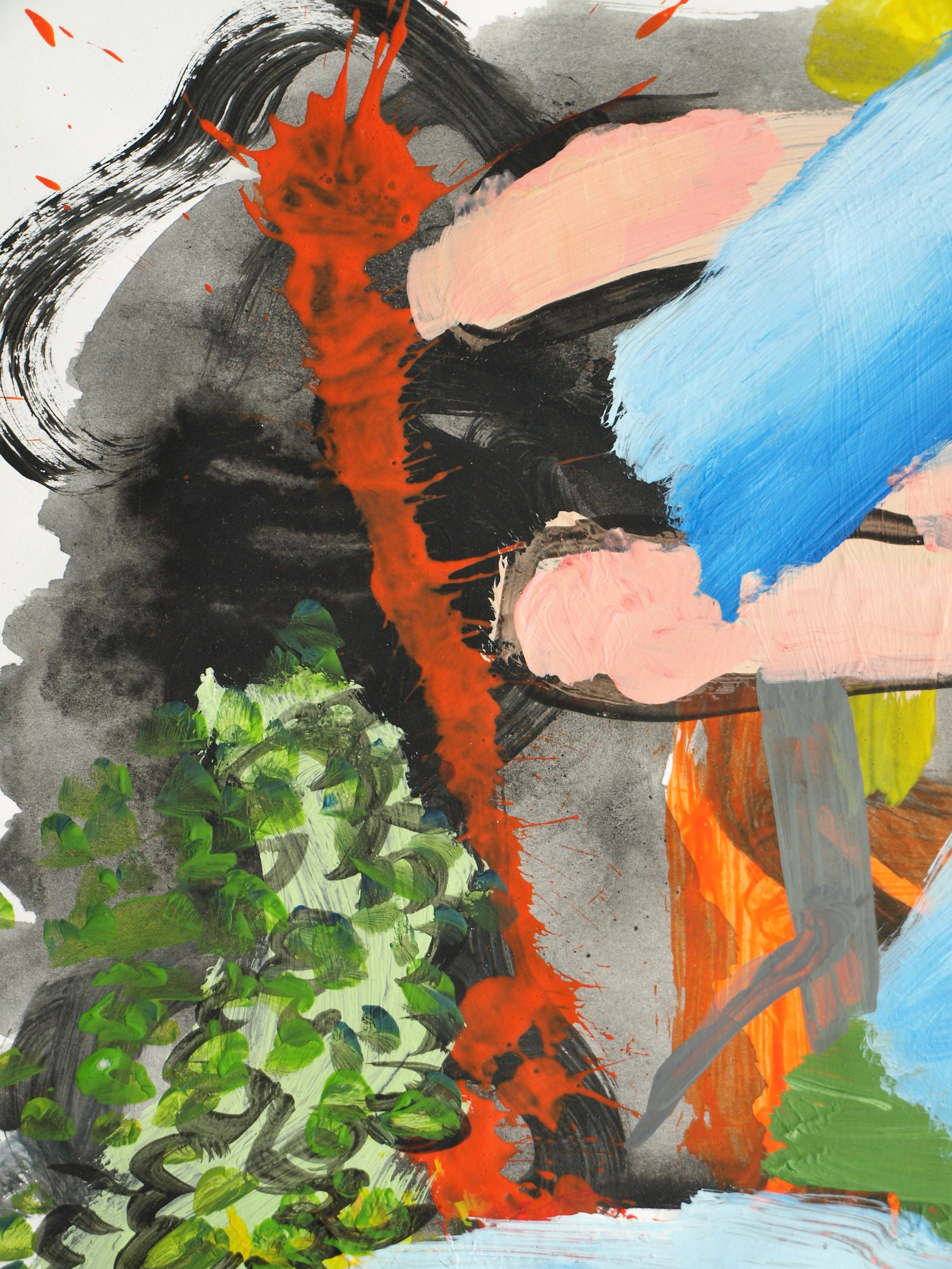 Peter Klashorst - Acrylverf op papier – Abstract landschap 11 - 2016 kopen? Bied vanaf 30!