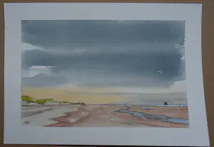 Franklin Meijer - Terschelling - 4 x aquarel studies kopen? Bied vanaf 69!