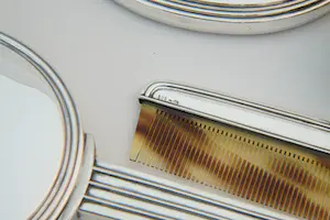 99 - Art-Deco 1920 4-delige gedeeltelijk sterling zilveren Kap-set kopen? Bied vanaf 320!