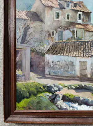 Johannes Graadt van Roggen - Zuid-Europees dorpsgezicht kopen? Bied vanaf 575!