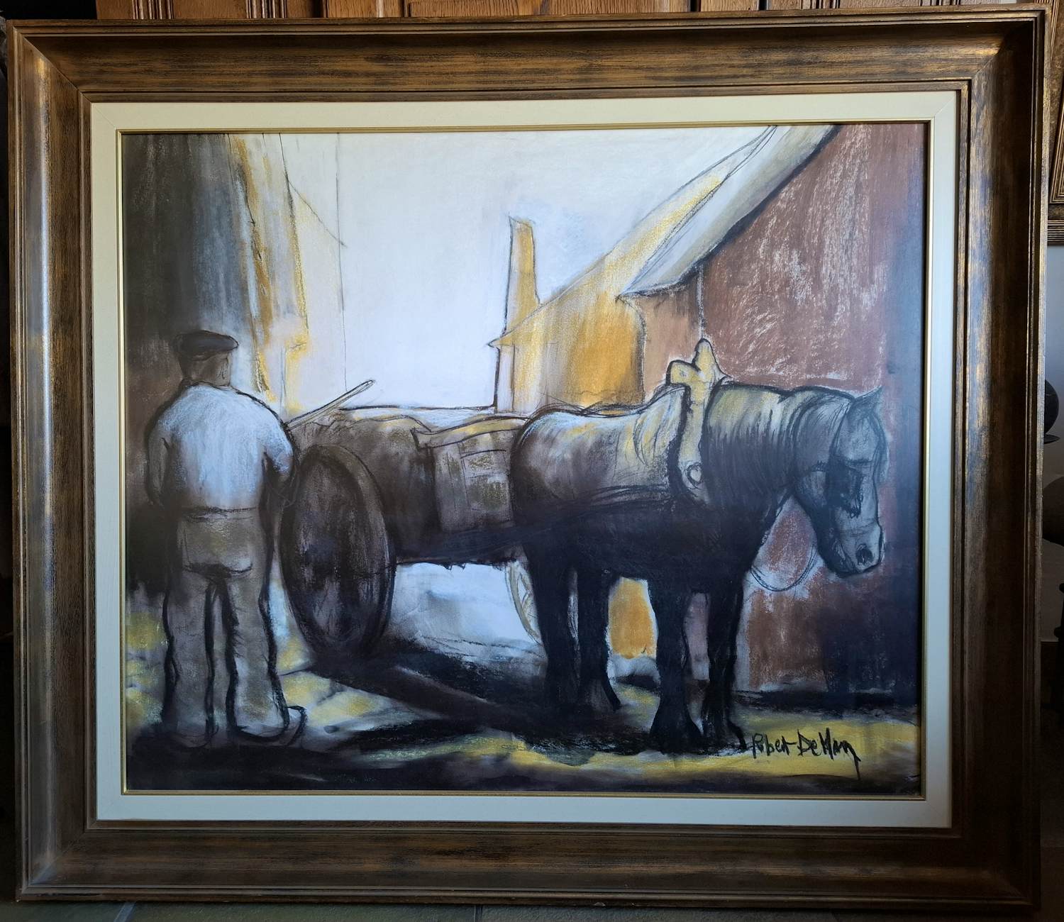 Buy Robert De Man - Boer met paard en kar? Bid from 399!