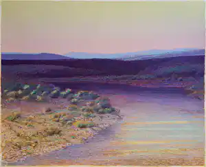 Ger Stallenberg - Zeefdruk "Rivier". verkauft für € 40!