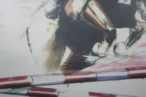 Niet of onleesbaar gesigneerd - Gelimiteerd Aquarel Sport Spring Paard kopen? Bied vanaf 1!