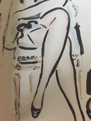 Kees van Dongen - Pochoir - Jeune femme au chien - 1925 kopen? Bied vanaf 1250!