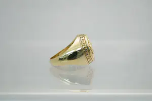 48 - Fraai bewerkte en massief 18 karaats geel gouden ring - Versace model kopen? Bied vanaf 700!