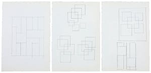 Siep van den Berg - Lot van drie abstracte composities kopen? Bied vanaf 1!