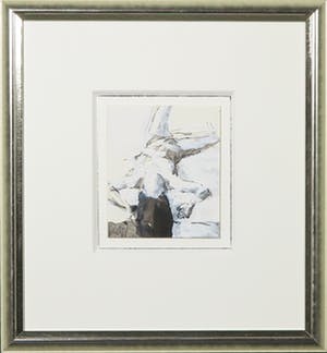 Bert van Zelm - Gouache, Liggend naakt - Ingelijst kopen? Bied vanaf 40!