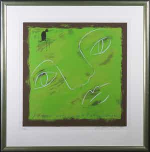 Wouter Stips - Zeefdruk, Siempre - Ingelijst verkocht voor € 50!