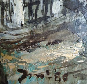 Niet of onleesbaar gesigneerd - (mogelijk Jeff Thewissen) - 1980 - Impressionistisch stadsgezicht kopen? Bied vanaf 1!