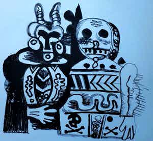 Ed Dukkers - Litho: Carnaval - 1966 verkocht voor € 40!