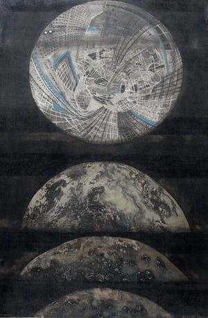 Ru van Rossem - Gemengde techniek op paneel: Metamorphosis kopen? Bied vanaf 395!