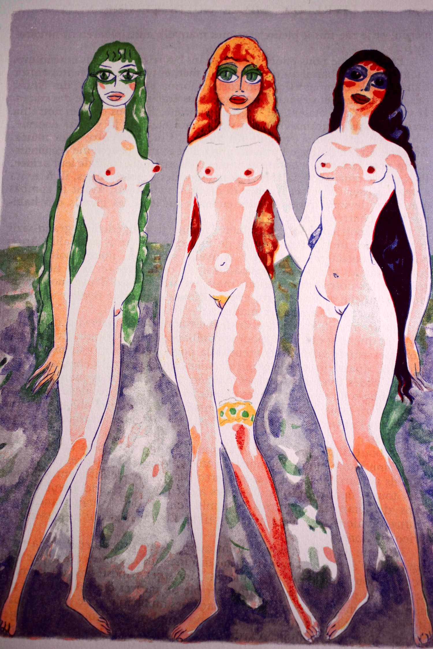 Kees van Dongen - Houtgravure - Les Femmes Colombes kopen? Bied vanaf 60!