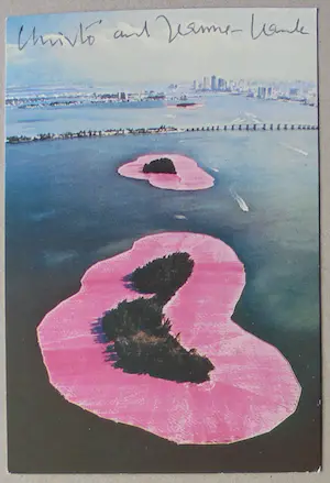 Christo - Project " Surrounded Islands " 1983 - inc. original stofmonster - handgesigneerd kopen? Bied vanaf 1!