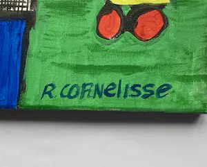 Ruud Cornelisse - acrylverf op doek - "man" - gesigneerd kopen? Bied vanaf 60!