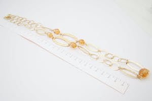 2546 - Vintage verguld 1e Geh. Zilveren Halssierraad - Milor Italy - kopen? Bied vanaf 40!