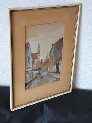 Niet of onleesbaar gesigneerd - Straat in Lier (bij Antwerpen) kopen? Bied vanaf 1!