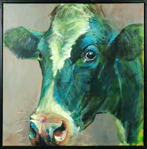 Theo Onnes - Acryl op doek, Susan - Ingelijst verkocht voor € 350!