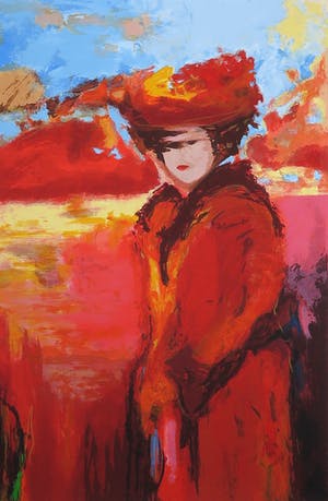 Annemiki Bok - Zeefdruk, De Wandeling kopen? Bied vanaf 1!