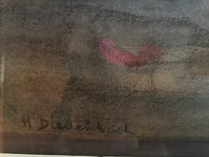 Hendricus Dievenbach - Bloem silleven , aquarel kopen? Bied vanaf 150!
