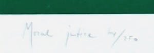 Rob Scholte - Zeefdruk: Moral justice- 1991 kopen? Bied vanaf 50!