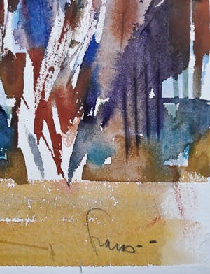 Frans Hollaardt - Bloemen, aquarel kopen? Bied vanaf 1!