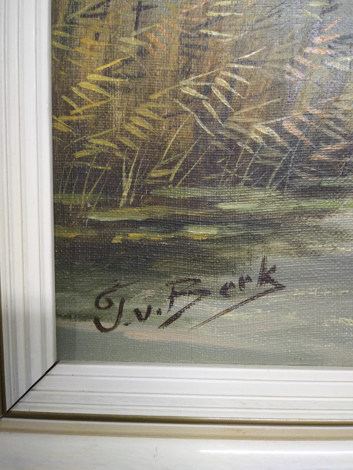 Niet of onleesbaar gesigneerd - Polderlandschap met opvliegende eenden kopen? Bied vanaf 1!