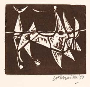 Corneille - Litho, Zonder titel verkocht voor € 1!