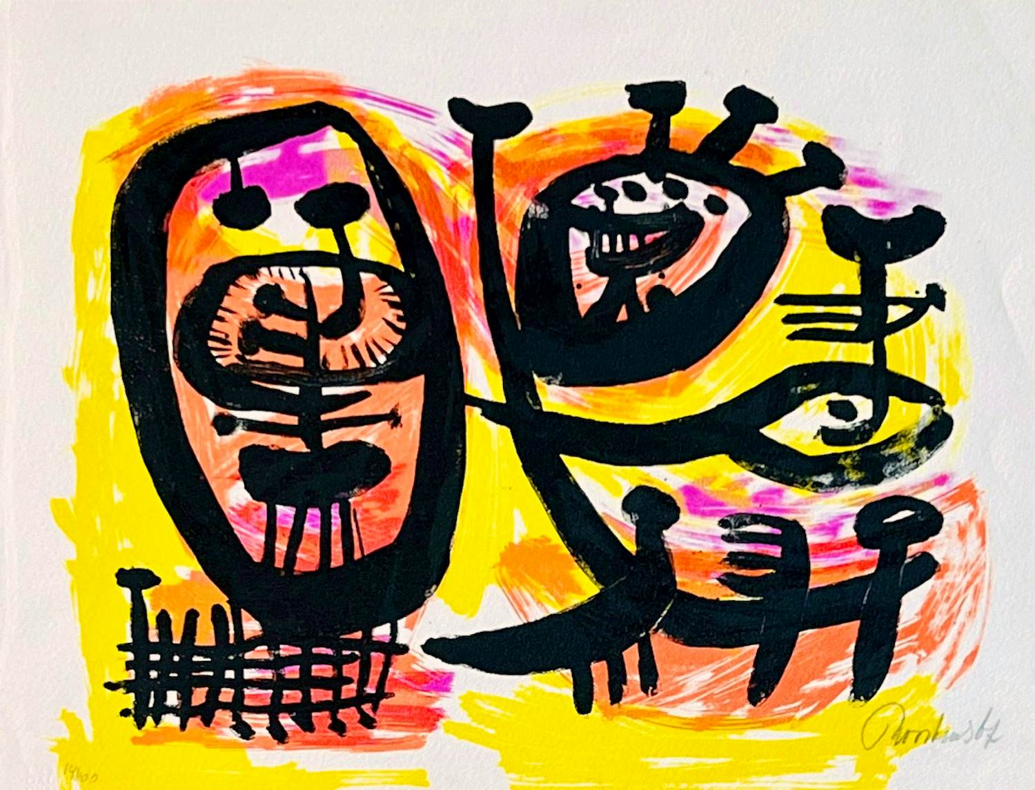 Anton Rooskens - litho - 1967 verkocht voor € 235!