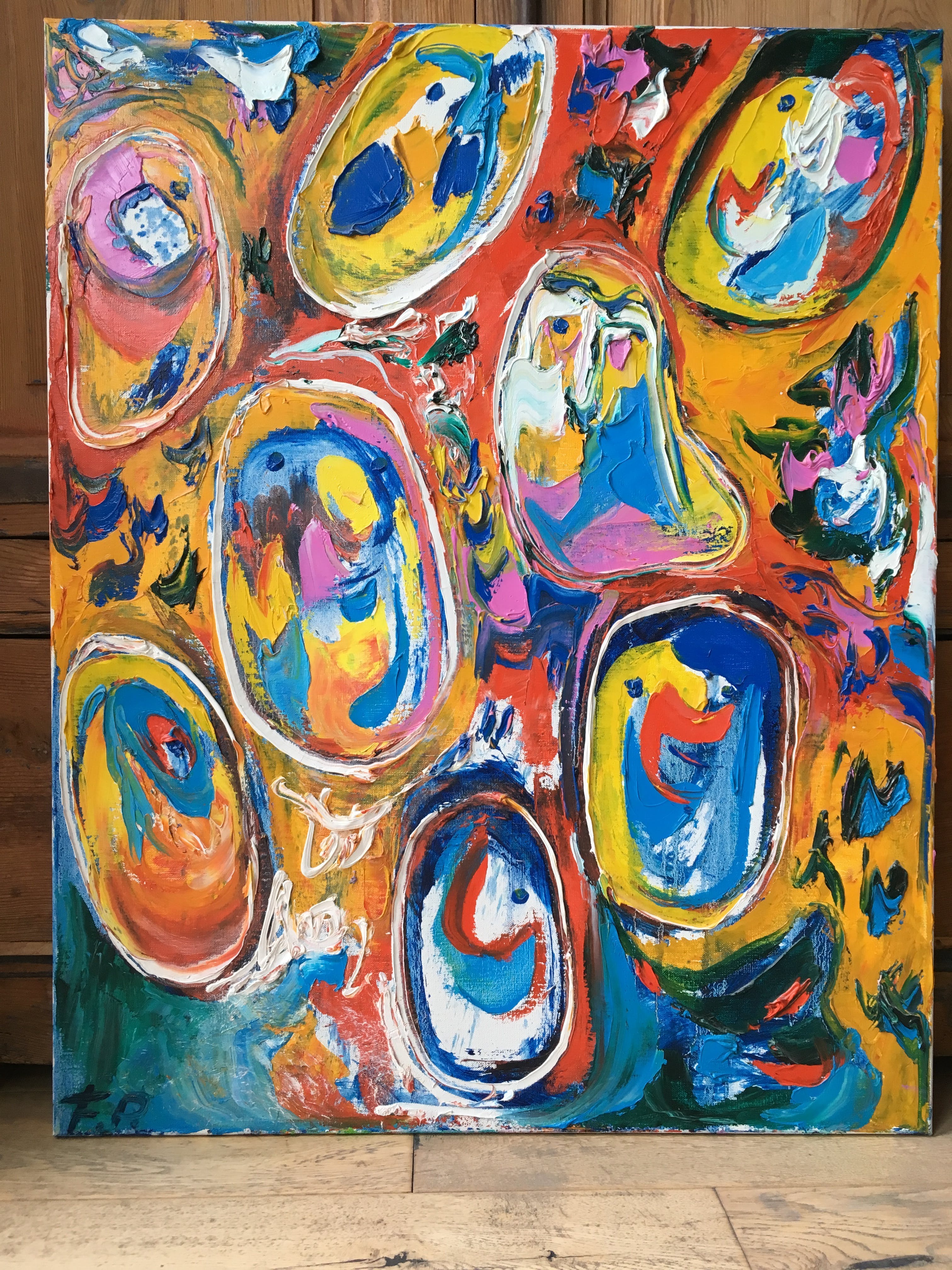 Finn Pedersen - Olieverf op doek verkocht voor € 550!