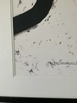 Bernar Venet - Random combination of indeterminated lines zeer laag openingsbod kopen? Bied vanaf 1150!