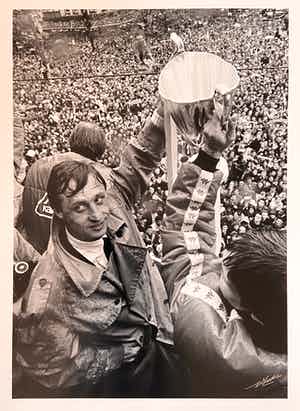 Nico Koster - Johan Cruyff, 1972 Ajax Europees Kampioen 1972, inhuldiging op Leidseplein. verkocht voor € 65!