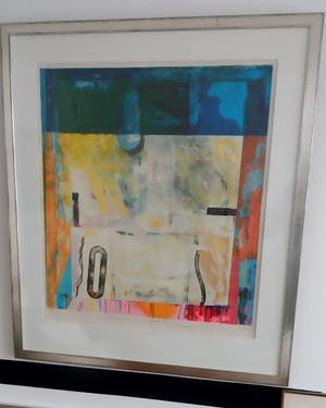 Jos Verwiel - Prachtige abstracte zeefdruk uit 2005 kopen? Bied vanaf 125!