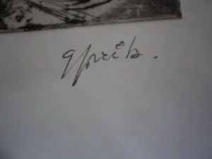 Gustaaf Prils - Ets. Abstract werk titel onbekend , kopen? Bied vanaf 15!