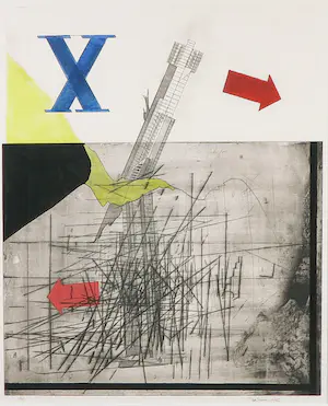 Pim Lenos - Handgekleurde ets, Zonder titel - Ingelijst kopen? Bied vanaf 50!