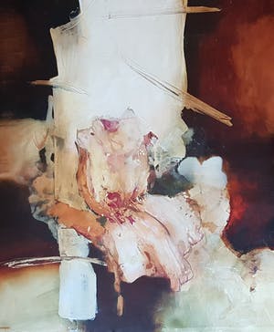 Hans Vanhorck - IRIS - acryl op doek, handgesigneerd en verso 1993 kopen? Bied vanaf 395!