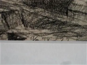 Niet of onleesbaar gesigneerd - Grote omstreeks 1920 gemaakte Houtskooltekening - Amsterdam "het Prinseneiland" kopen? Bied vanaf 1!