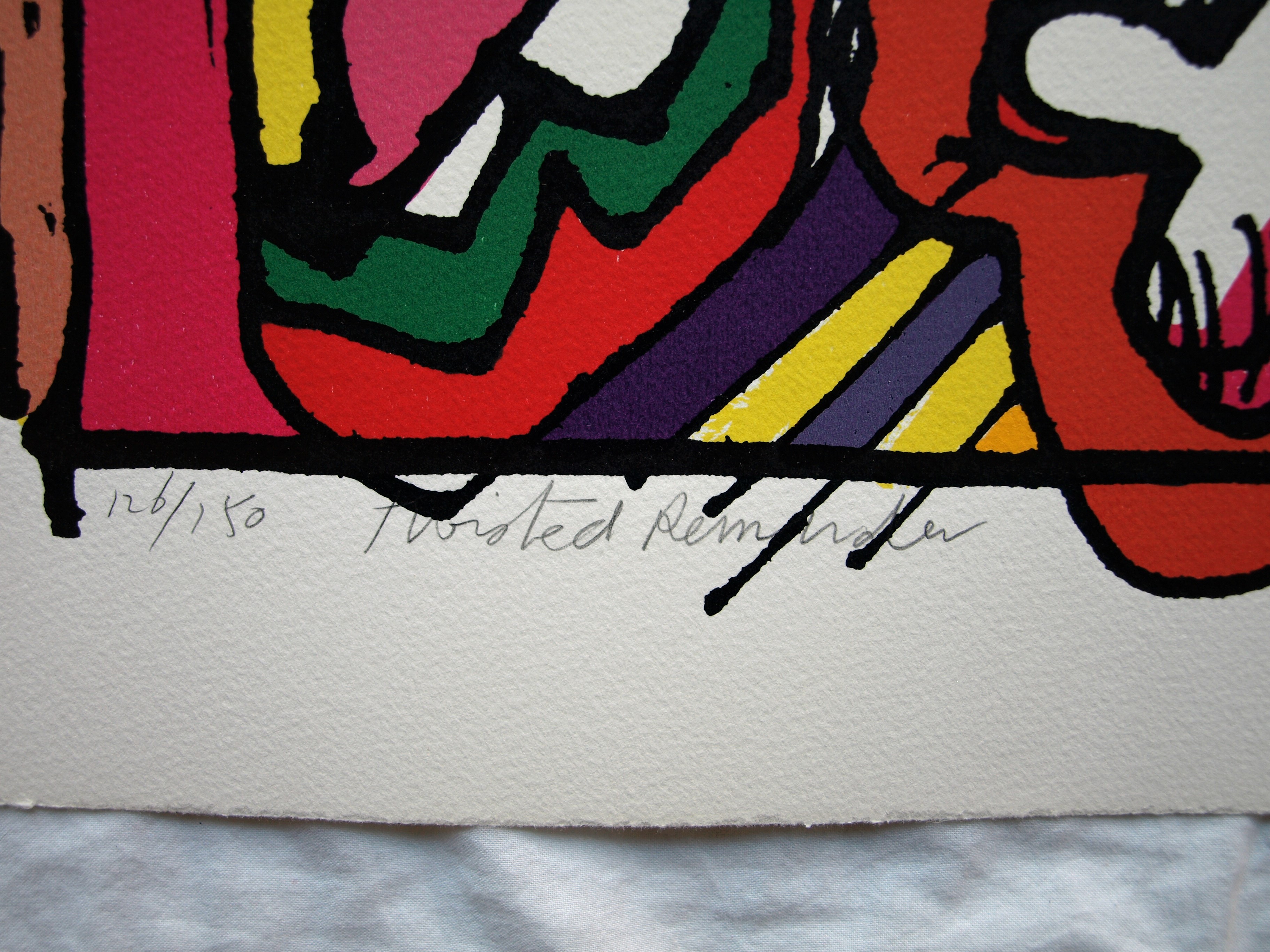 George Heidweiller - Zeefdruk op geschept papier , Twisted Reminder – gesigneerd – 1996 kopen? Bied vanaf 1!