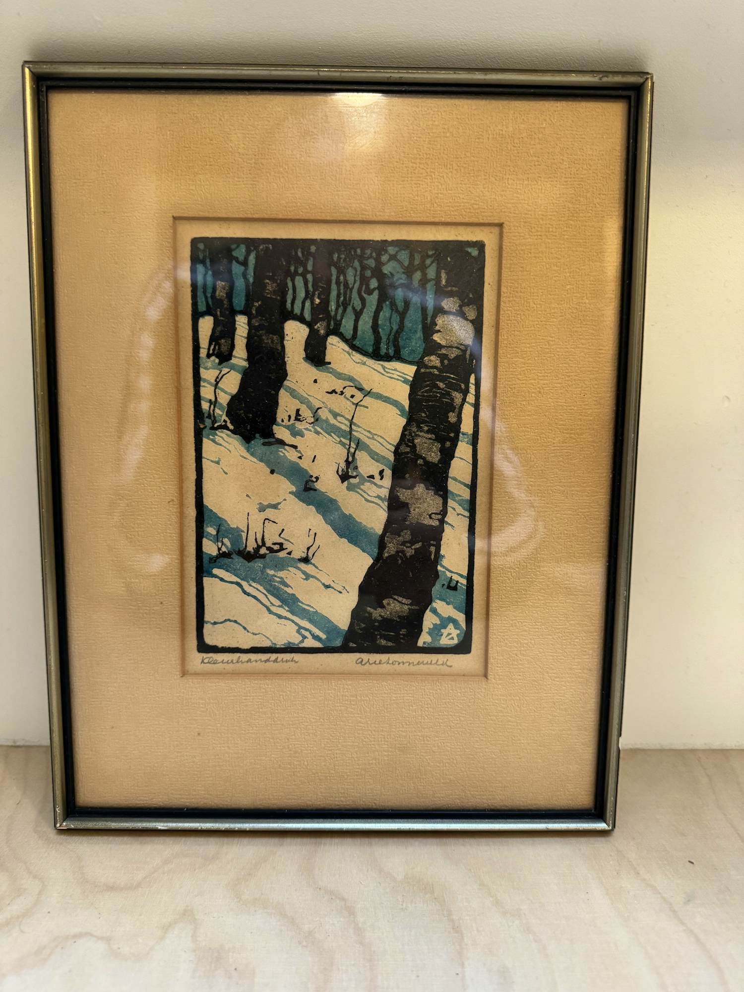 Arie Zonneveld - Boslandschap in winter kopen? Bied vanaf 175!