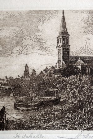 Henri De Budt - Ets - Sint Amands bij Puurs - De Schelde kopen? Bied vanaf 30!