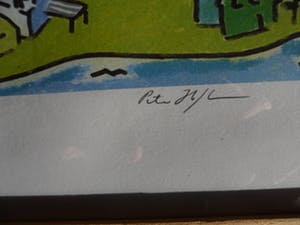 Peter Hofland - Litho, Titel "Anna Paulowna". kopen? Bied vanaf 20!