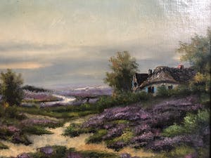 Niet of onleesbaar gesigneerd - HOLLANDSE PAARSE HEIDE kopen? Bied vanaf 1!