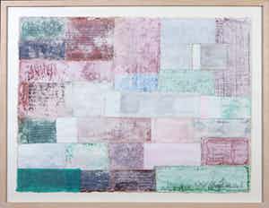 Henri Plaat - Gouache, Zonder titel - Ingelijst verkocht voor € 150!