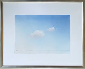 Gerard Koster - Aquarel: Landschap met wolken (ingelijst) kopen? Bied vanaf 255!