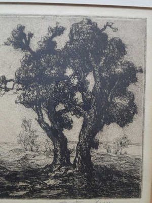 Edmond Van Dooren - Prachtige ets handgesigneerd kopen? Bied vanaf 1!