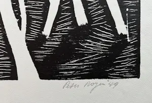 Peter Royen - Herbst - Früher signierter Original Holzschnitt von 1949 kopen? Bied vanaf 120!
