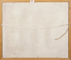 Jan Dekker - Olieverf op hardboard, Noord-Hollandse lucht, Ingelijst kopen? Bied vanaf 50!