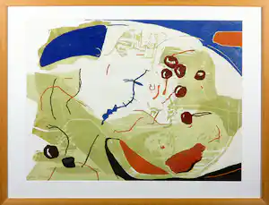 Vincent van Ojen - Houtsnede, Zonder titel - Ingelijst vendu pour 50€ !