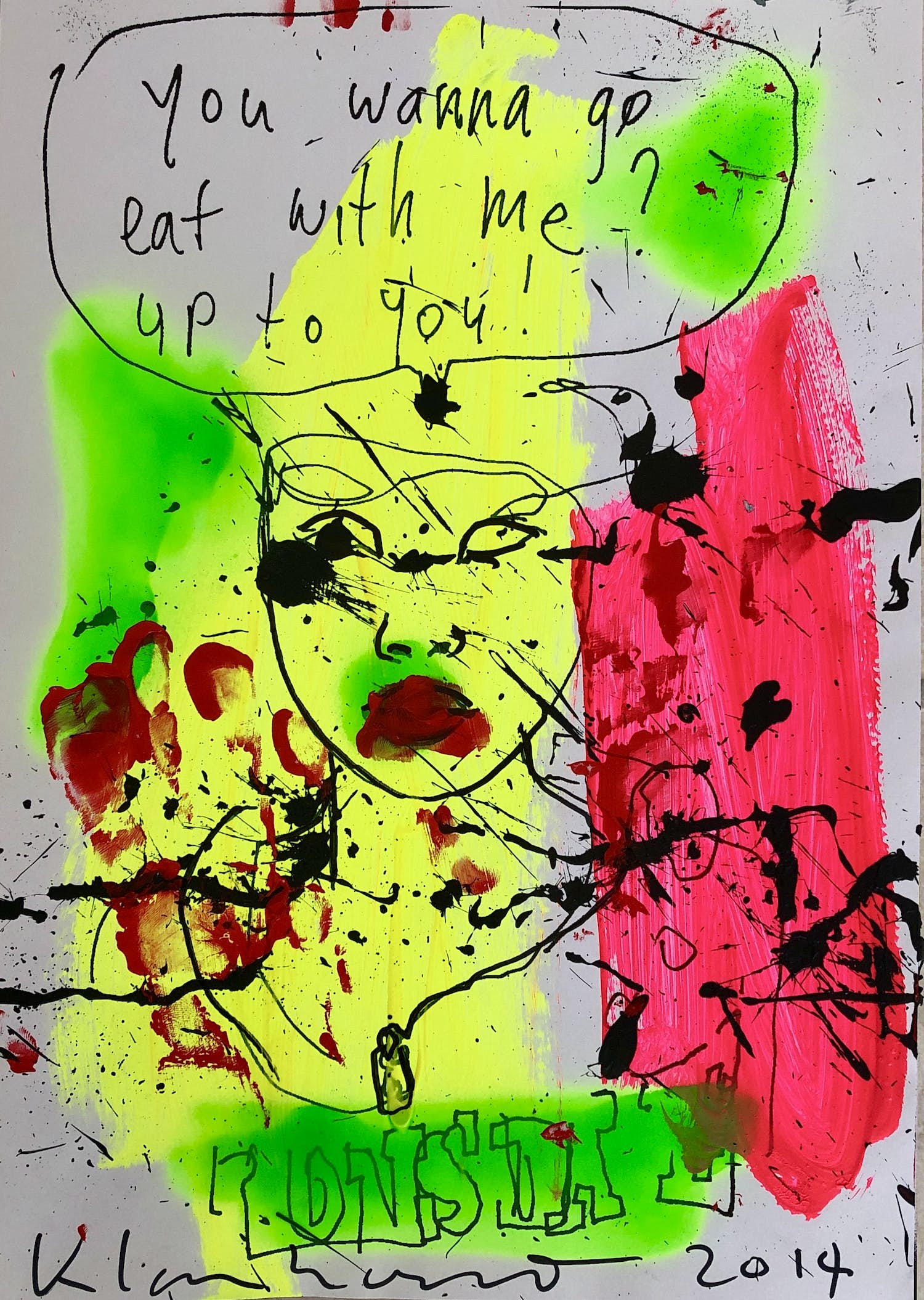 Peter Klashorst - Eat with me verkocht voor € 79!