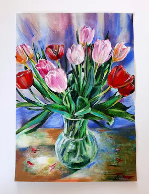 Elva Polyakova - Tulpen in vaas kopen? Bied vanaf 50!