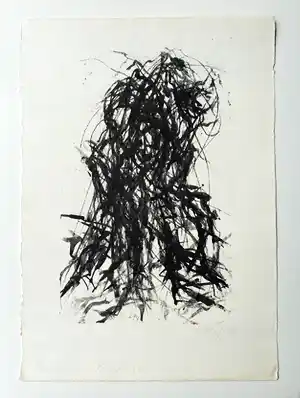Max Uhlig - Baum, Lithografie, Vorzugsdruck mit Widmung verkocht voor € 75!